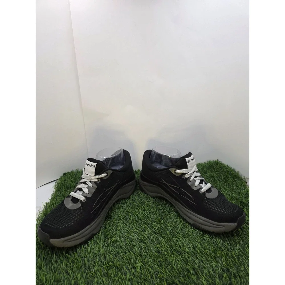 Women's Dansko Pace Mesh Athletic Walking Shoes Black Grey Size 38 US 7.5
